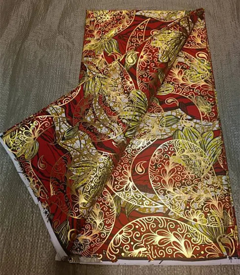 Premium 100% Cotton African Wax Print Fabric – 6 Yards Ankara Cloth for Dresses (Grand Sepur)