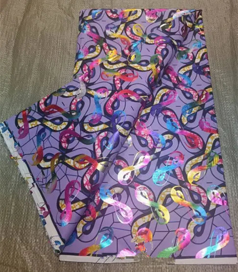 Premium 100% Cotton African Wax Print Fabric – 6 Yards Ankara Cloth for Dresses (Grand Sepur)