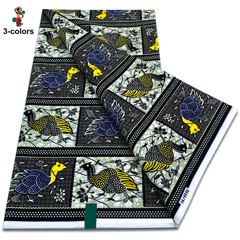 Premium Ankara Wax Print Fabric – 6 Yards of 100% Cotton (Veritable Real Dutch Pagne)