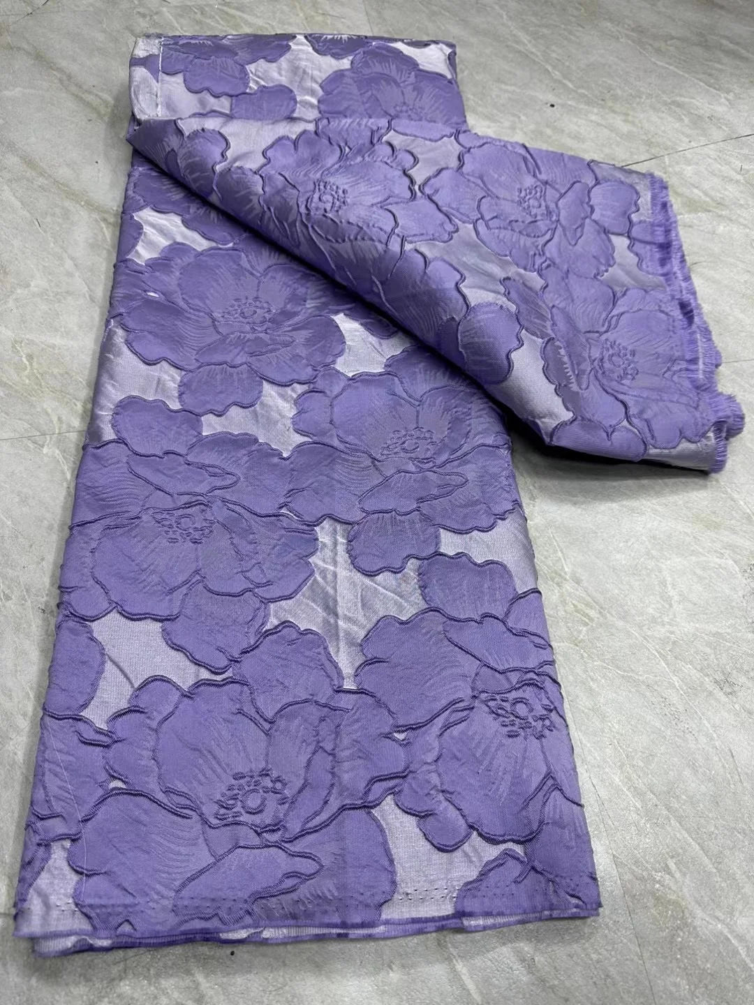 2025 Nigerian Brocade Lace Fabric – 5 Yards High-Quality Gilded Jacquard Lace for Luxury Party Dresses