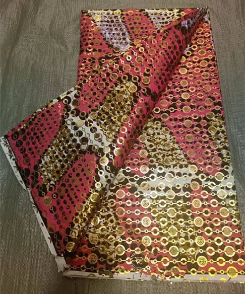 Premium 100% Cotton African Wax Print Fabric – 6 Yards Ankara Cloth for Dresses (Grand Sepur)