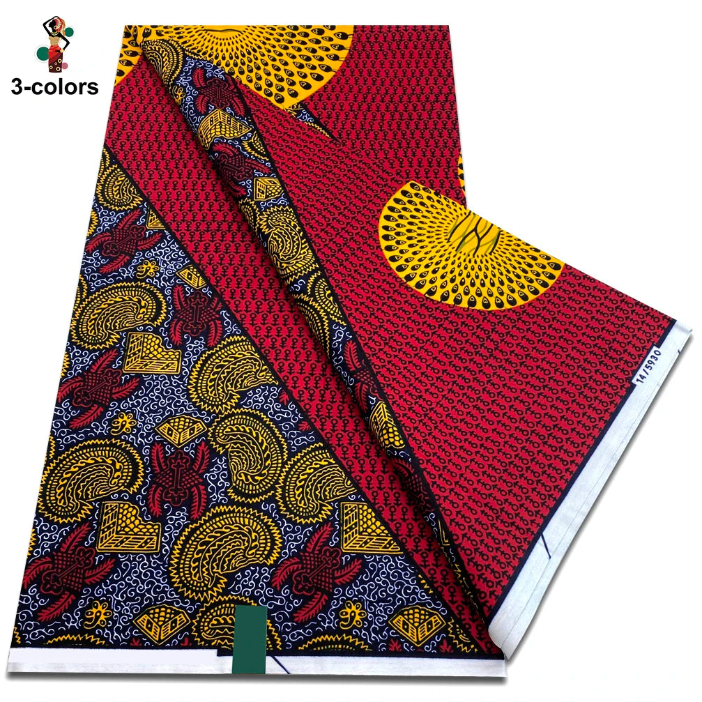 Premium Ankara Wax Print Fabric – 6 Yards of 100% Cotton (Veritable Real Dutch Pagne)