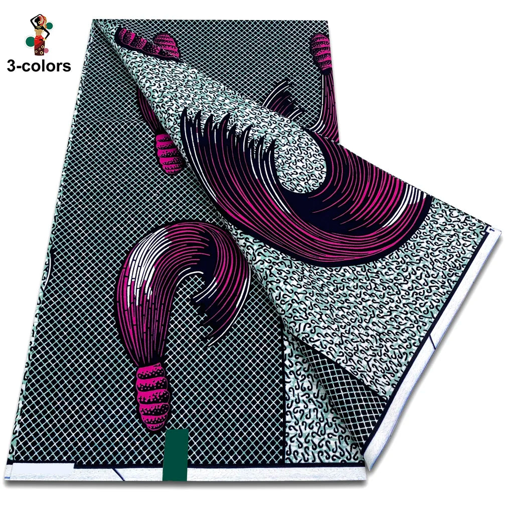 Premium Ankara Wax Print Fabric – 6 Yards of 100% Cotton (Veritable Real Dutch Pagne)