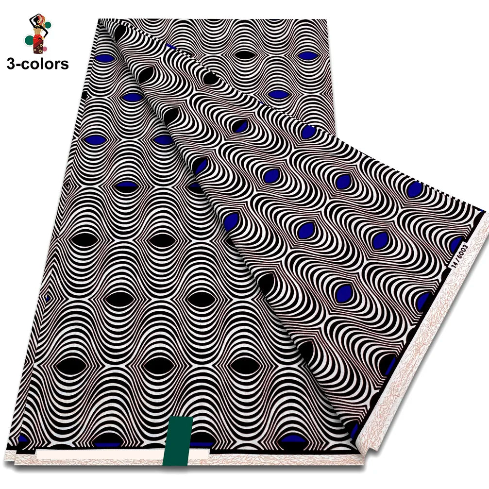 Premium Ankara Wax Print Fabric – 6 Yards of 100% Cotton (Veritable Real Dutch Pagne)