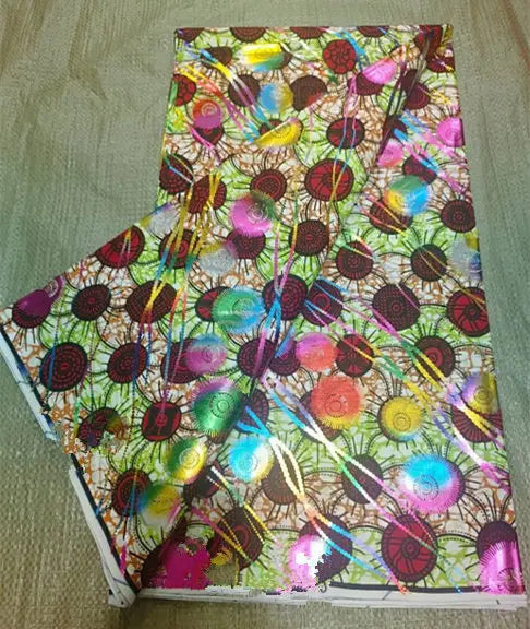 Premium 100% Cotton African Wax Print Fabric – 6 Yards Ankara Cloth for Dresses (Grand Sepur)