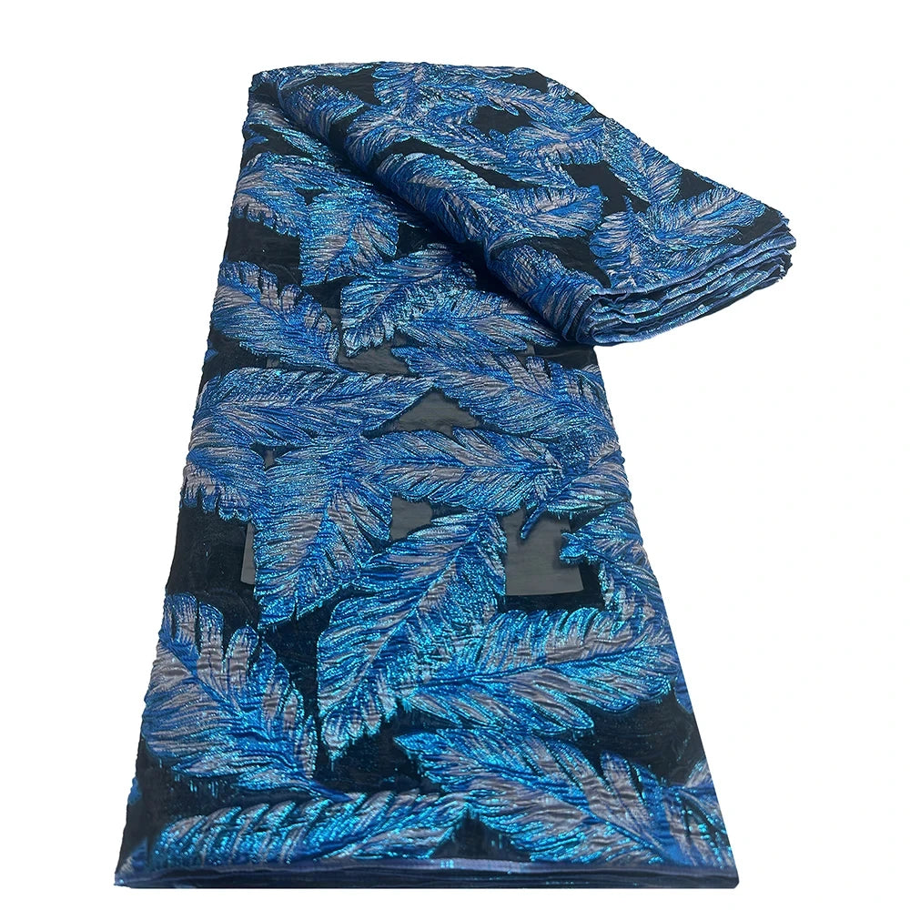 2025 African Brocade Lace Fabric – High-Quality Nigerian French Jacquard Embroidery for Dresses