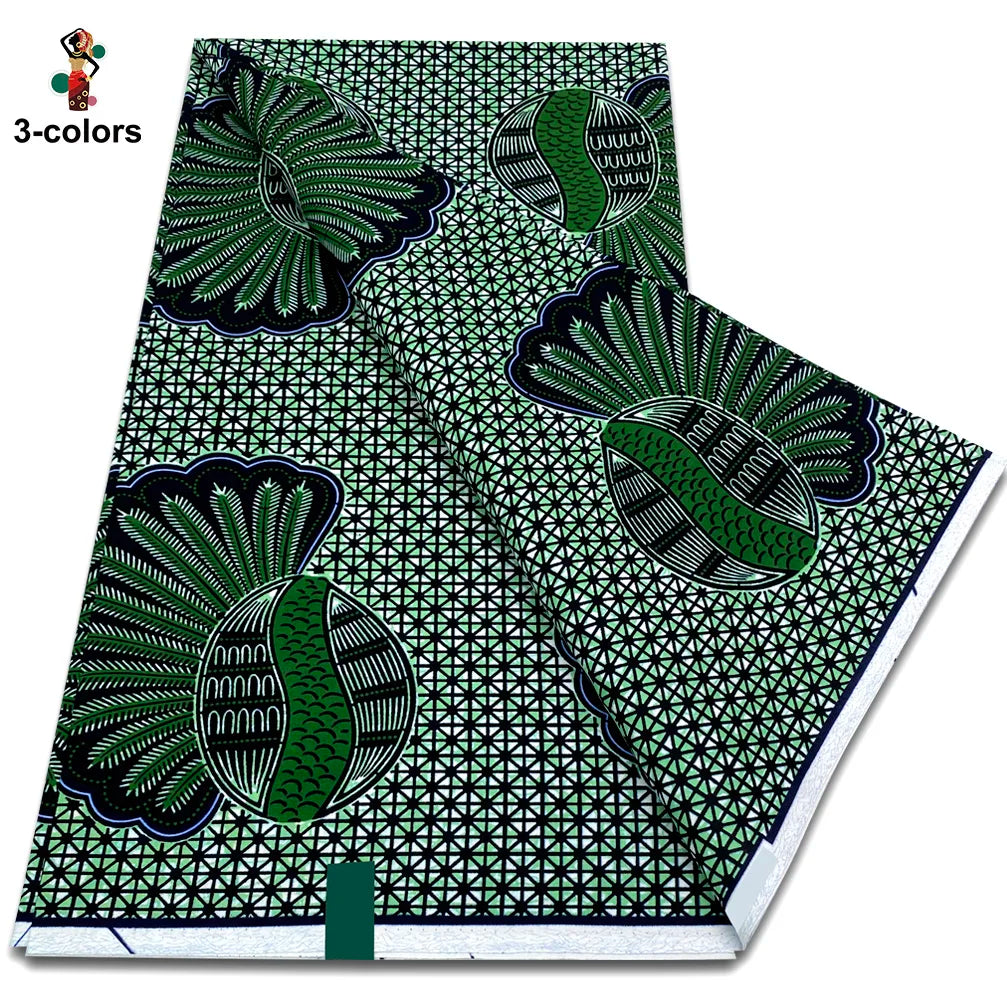 Premium Ankara Wax Print Fabric – 6 Yards of 100% Cotton (Veritable Real Dutch Pagne)