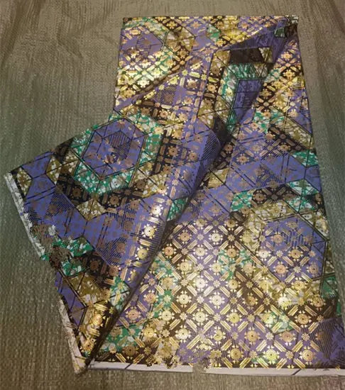 Premium 100% Cotton African Wax Print Fabric – 6 Yards Ankara Cloth for Dresses (Grand Sepur)