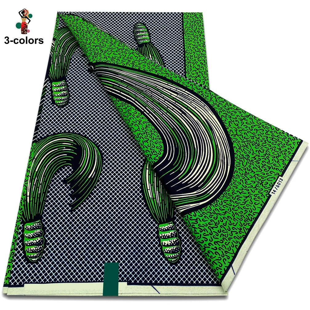 Premium Ankara Wax Print Fabric – 6 Yards of 100% Cotton (Veritable Real Dutch Pagne)