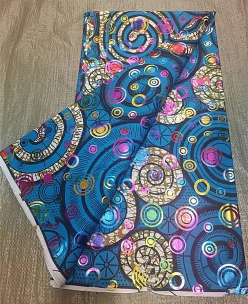 Premium 100% Cotton African Wax Print Fabric – 6 Yards Ankara Cloth for Dresses (Grand Sepur)