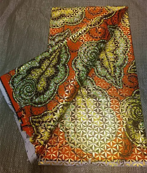 Premium 100% Cotton African Wax Print Fabric – 6 Yards Ankara Cloth for Dresses (Grand Sepur)