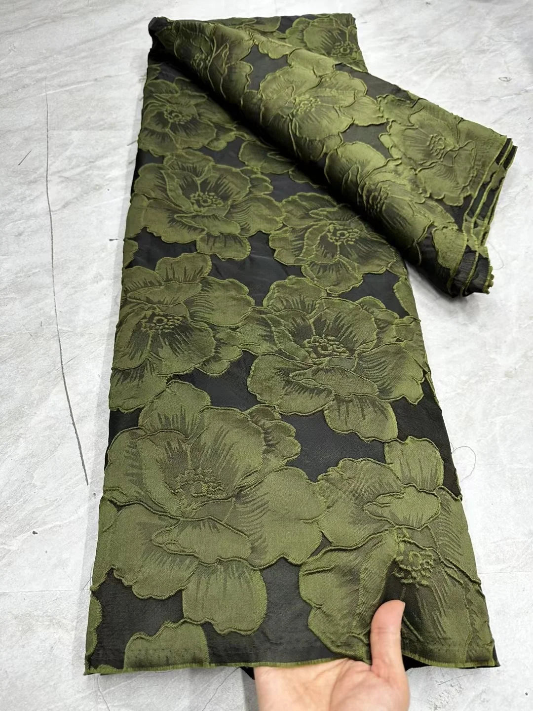 2025 Nigerian Brocade Lace Fabric – 5 Yards High-Quality Gilded Jacquard Lace for Luxury Party Dresses