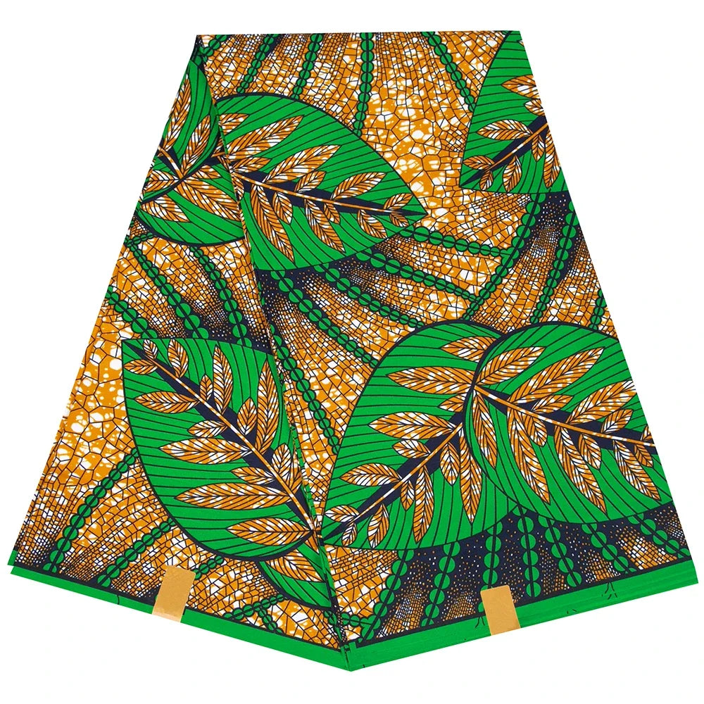African Print Fabric – 6 Yards Traditional Ankara Polyester Cloth for Dresses & Events