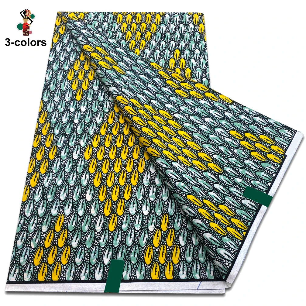 Premium Ankara Wax Print Fabric – 6 Yards of 100% Cotton (Veritable Real Dutch Pagne)