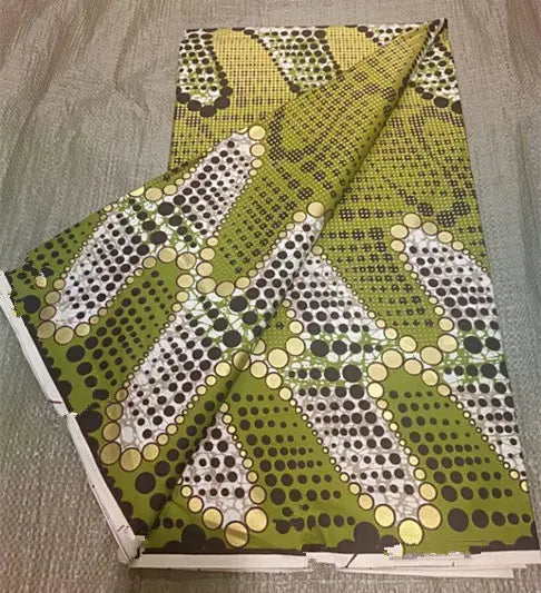 Premium 100% Cotton African Wax Print Fabric – 6 Yards Ankara Cloth for Dresses (Grand Sepur)