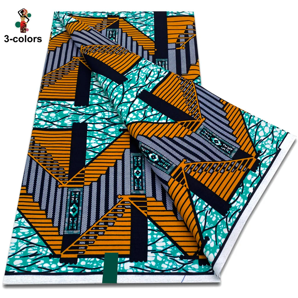 Premium Ankara Wax Print Fabric – 6 Yards of 100% Cotton (Veritable Real Dutch Pagne)
