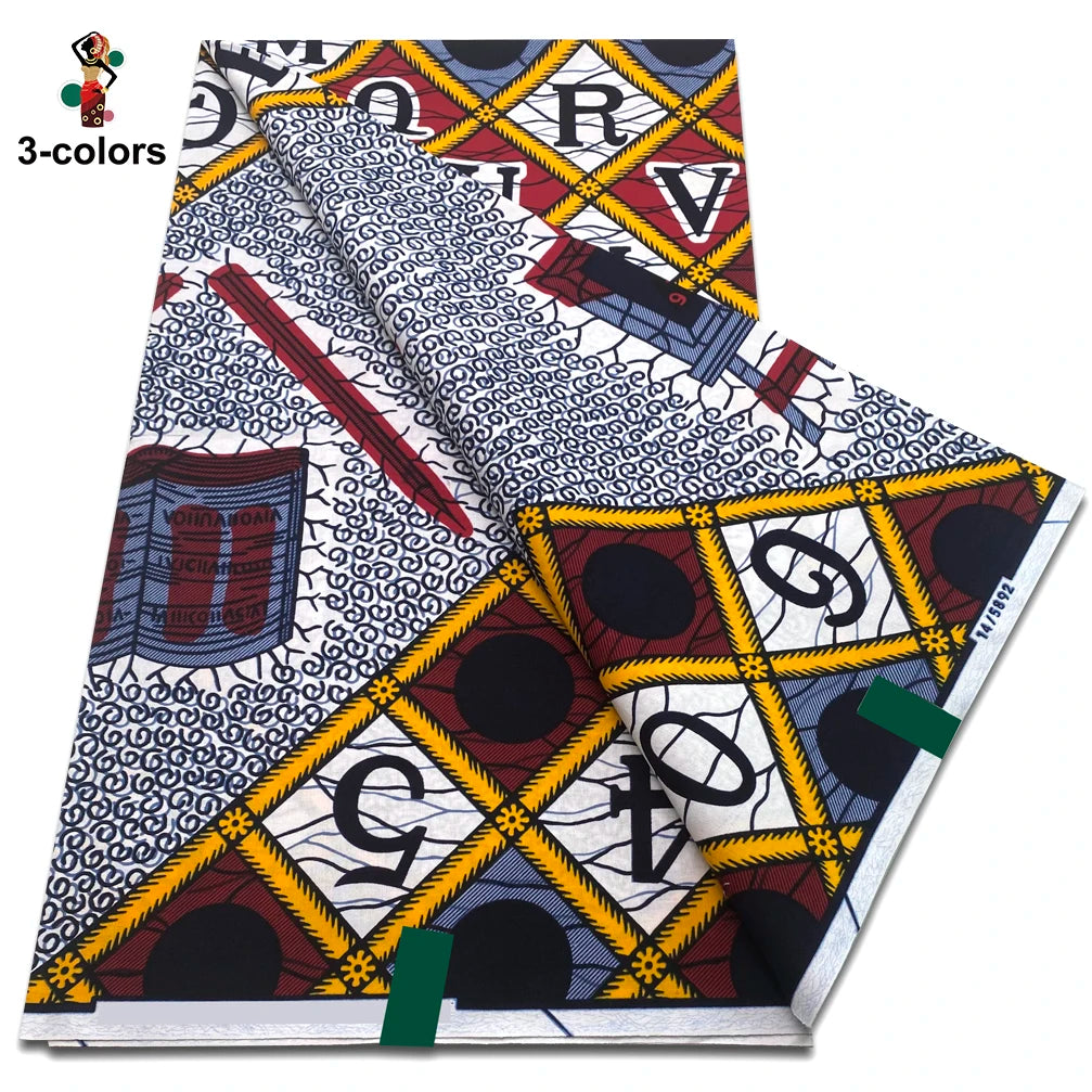 Premium Ankara Wax Print Fabric – 6 Yards of 100% Cotton (Veritable Real Dutch Pagne)