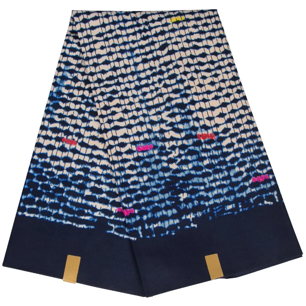 African Print Fabric – 6 Yards Traditional Ankara Polyester Cloth for Dresses & Events