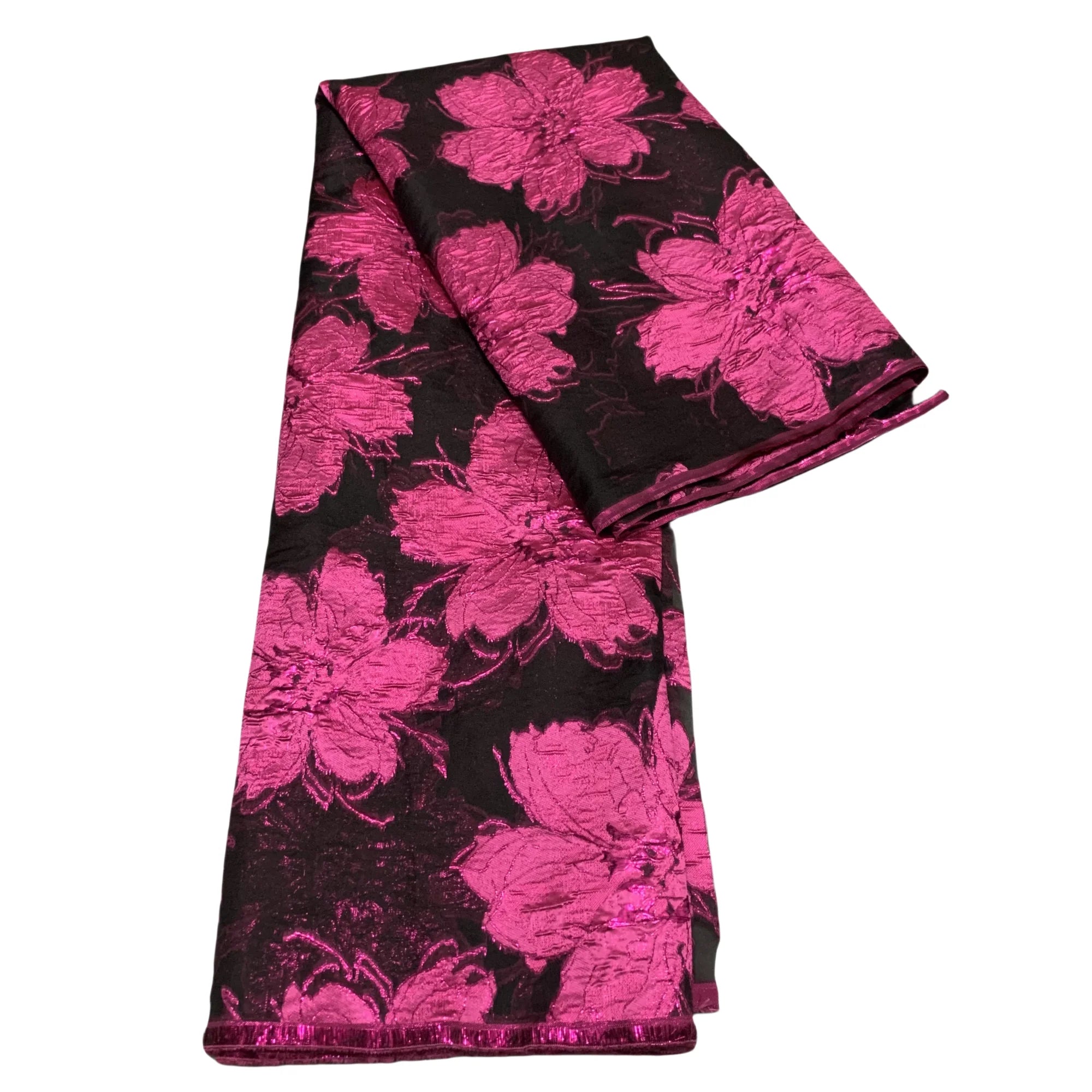 2025 Nigerian Jacquard Lace Fabric – 5 Yards African Embroidered Brocade for Asoebi & Party Dresses