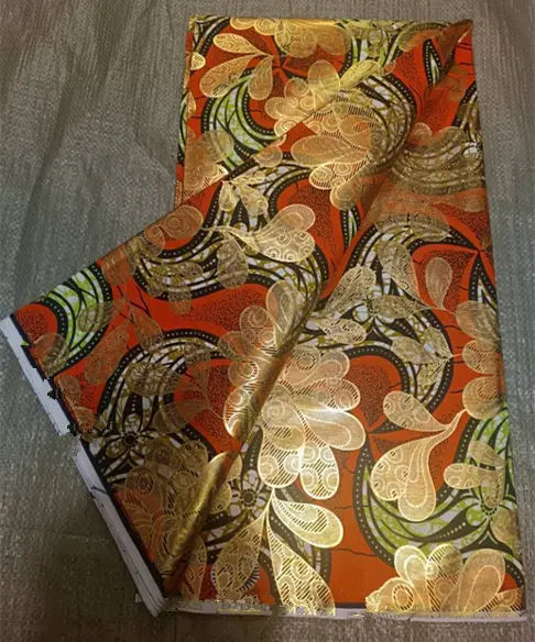 Premium 100% Cotton African Wax Print Fabric – 6 Yards Ankara Cloth for Dresses (Grand Sepur)