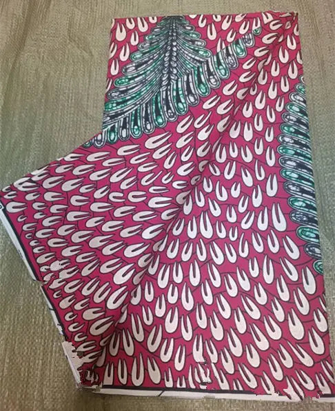 Premium 100% Cotton African Wax Print Fabric – 6 Yards Ankara Cloth for Dresses (Grand Sepur)