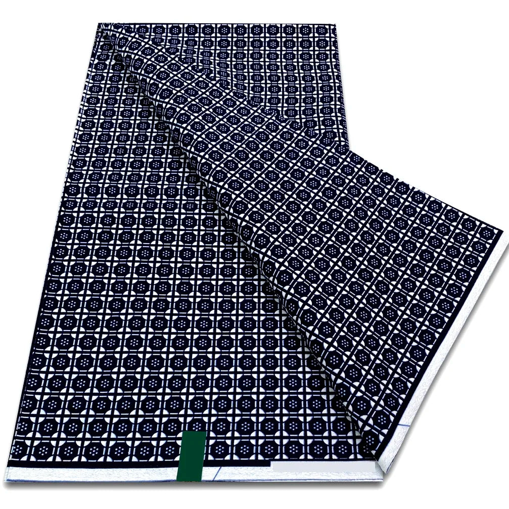 Premium Ankara Wax Print Fabric – 6 Yards of 100% Cotton (Veritable Real Dutch Pagne)