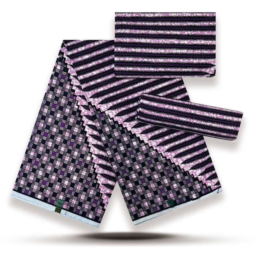 Premium African Wax Print Fabric – 6 Yards 100% Cotton Ankara