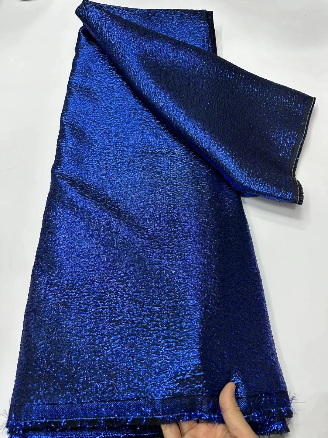 2025 African Jacquard Lace Fabric – 5 Yards High-Quality French Net Organza Brocade for Wedding & Party Dresses