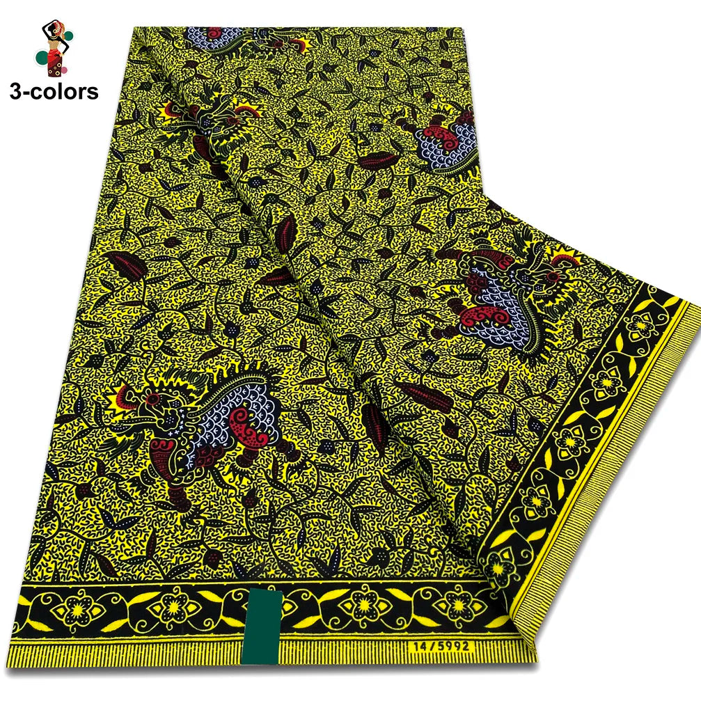 Premium Ankara Wax Print Fabric – 6 Yards of 100% Cotton (Veritable Real Dutch Pagne)