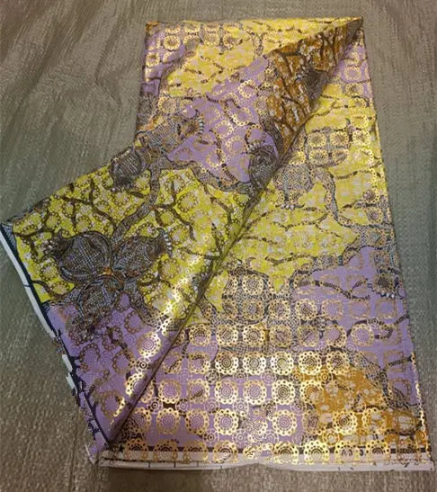 Premium 100% Cotton African Wax Print Fabric – 6 Yards Ankara Cloth for Dresses (Grand Sepur)