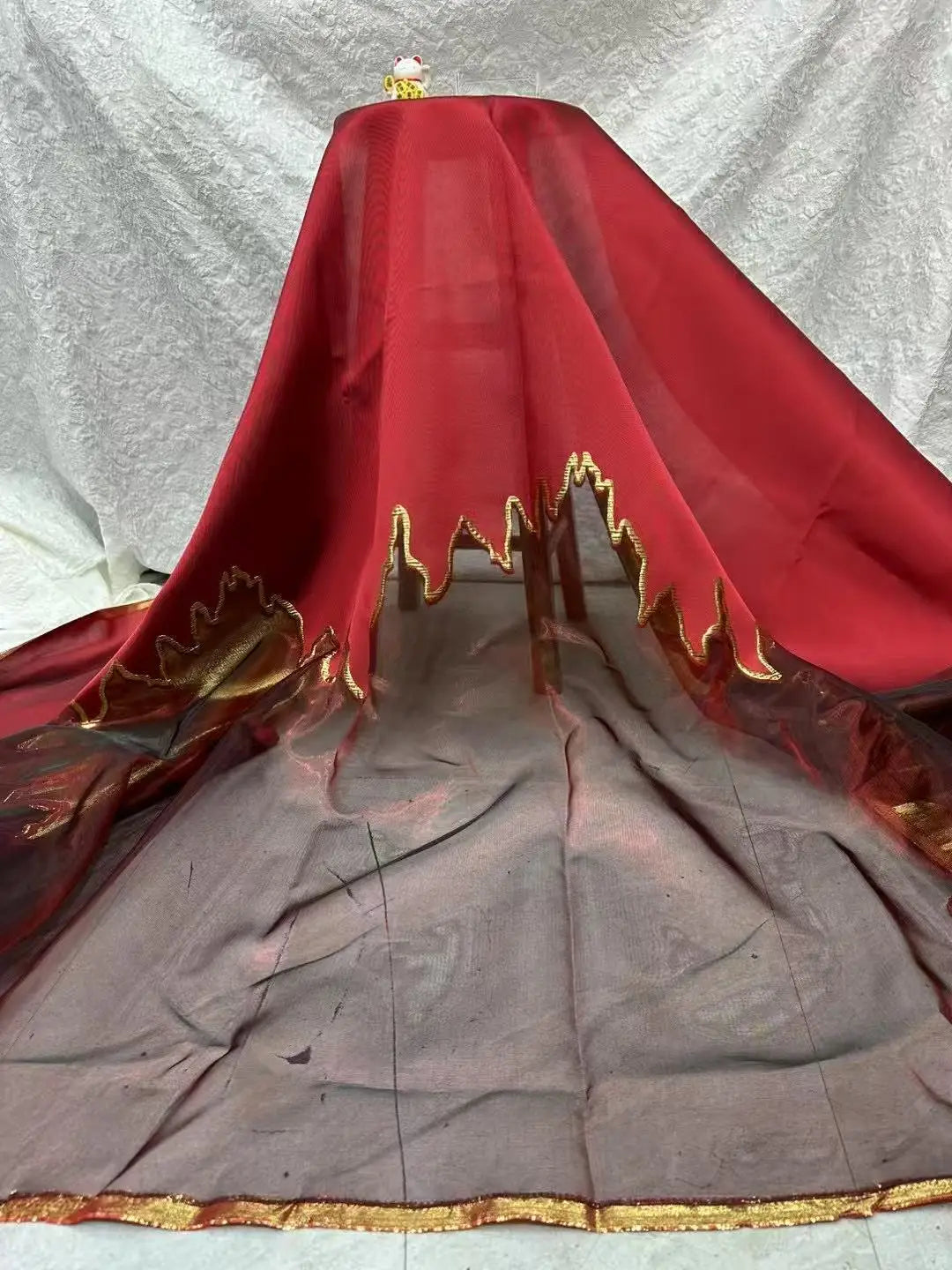 2025 Nigerian Brocade Lace Fabric – 5 Yards High-Quality Green Jacquard Tulle for Wedding & Party Dresses