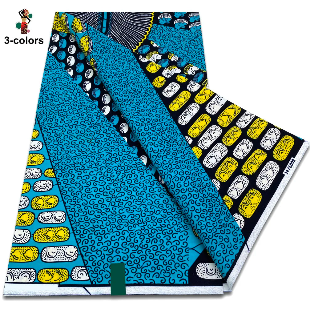 Premium Ankara Wax Print Fabric – 6 Yards of 100% Cotton (Veritable Real Dutch Pagne)