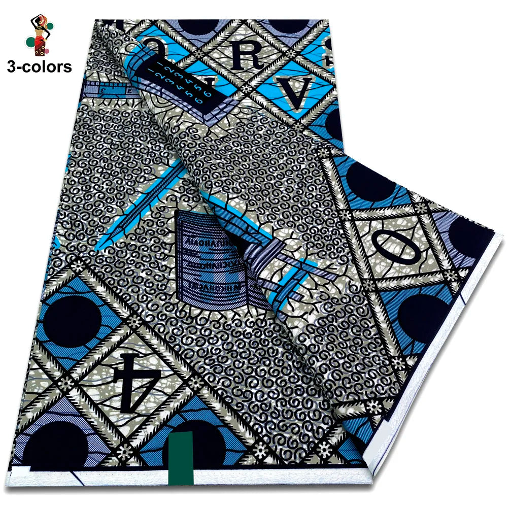 Premium Ankara Wax Print Fabric – 6 Yards of 100% Cotton (Veritable Real Dutch Pagne)