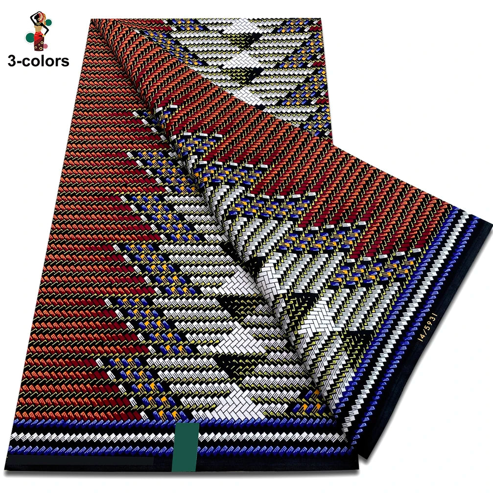 Premium Ankara Wax Print Fabric – 6 Yards of 100% Cotton (Veritable Real Dutch Pagne)