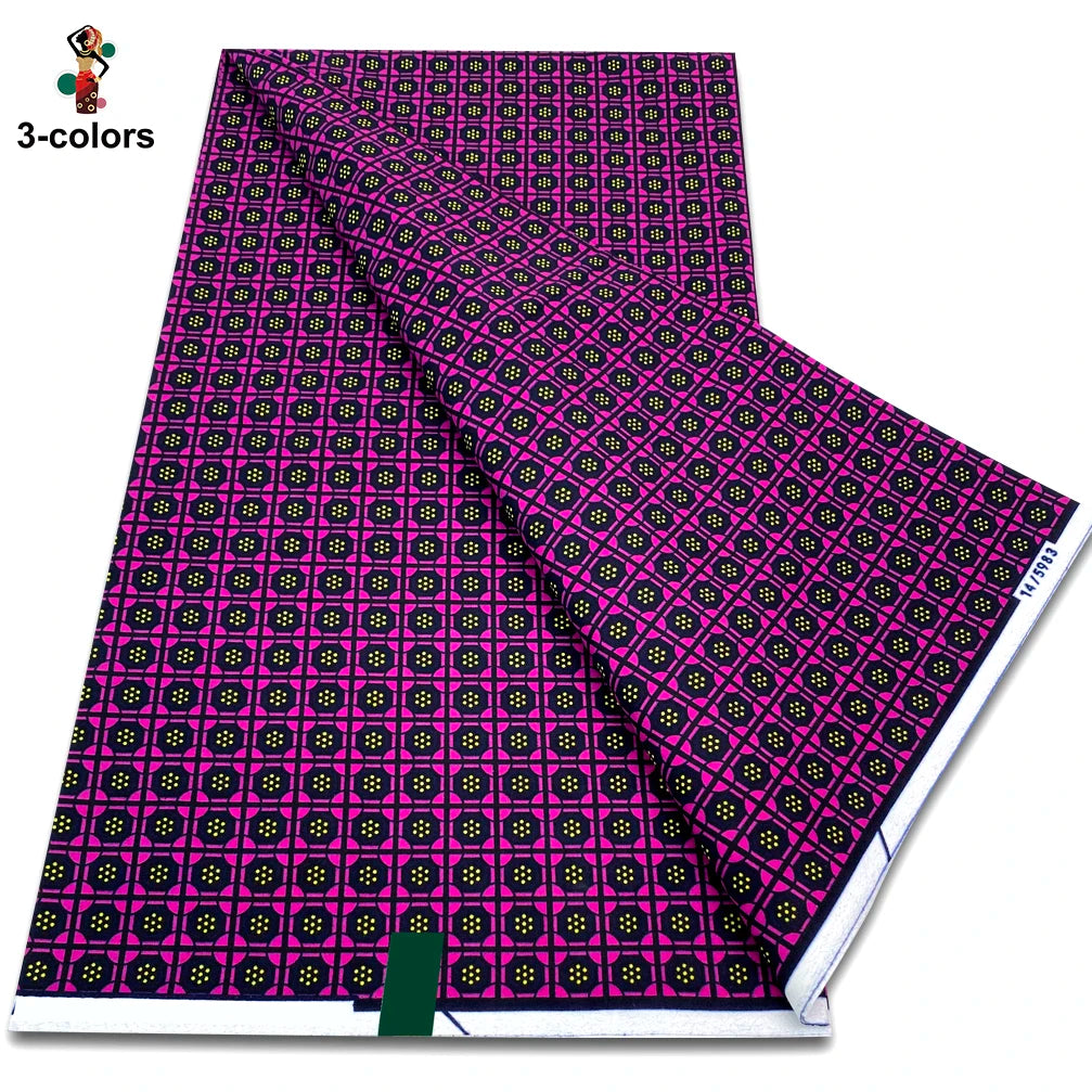 Premium Ankara Wax Print Fabric – 6 Yards of 100% Cotton (Veritable Real Dutch Pagne)