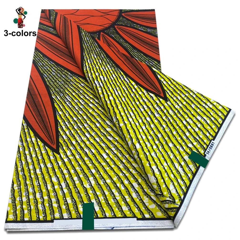 Premium Ankara Wax Print Fabric – 6 Yards of 100% Cotton (Veritable Real Dutch Pagne)