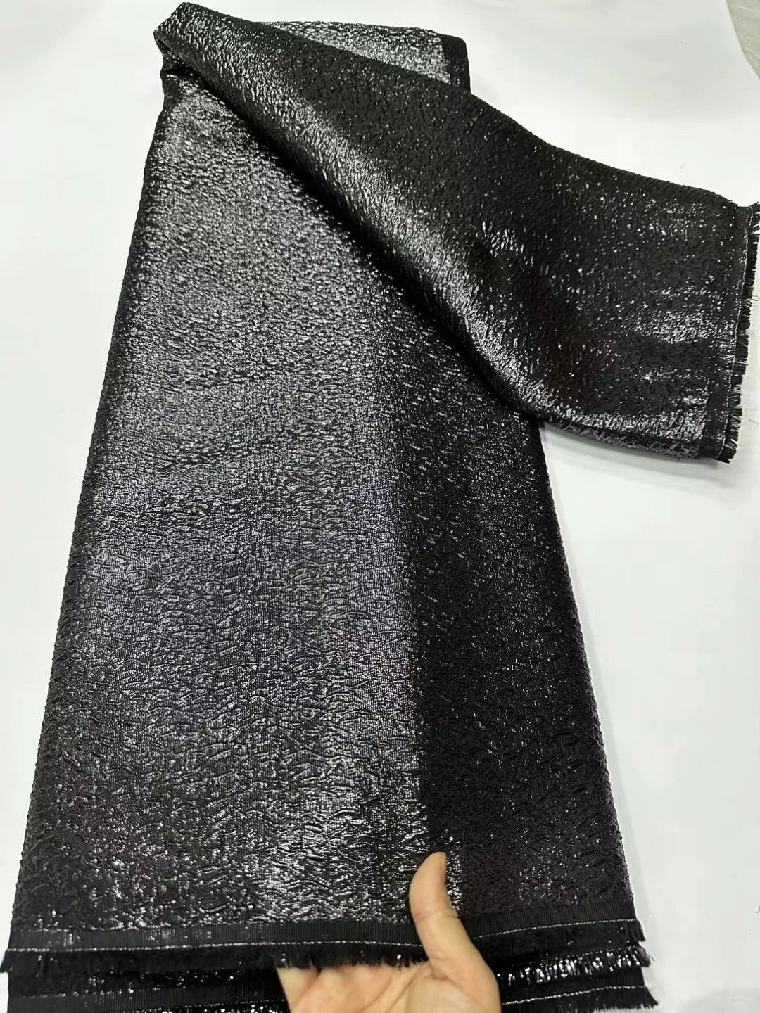 2025 African Jacquard Lace Fabric – 5 Yards High-Quality French Net Organza Brocade for Wedding & Party Dresses