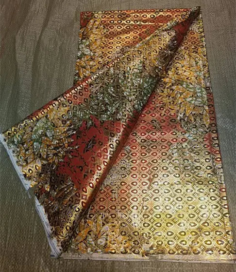 Premium 100% Cotton African Wax Print Fabric – 6 Yards Ankara Cloth for Dresses (Grand Sepur)