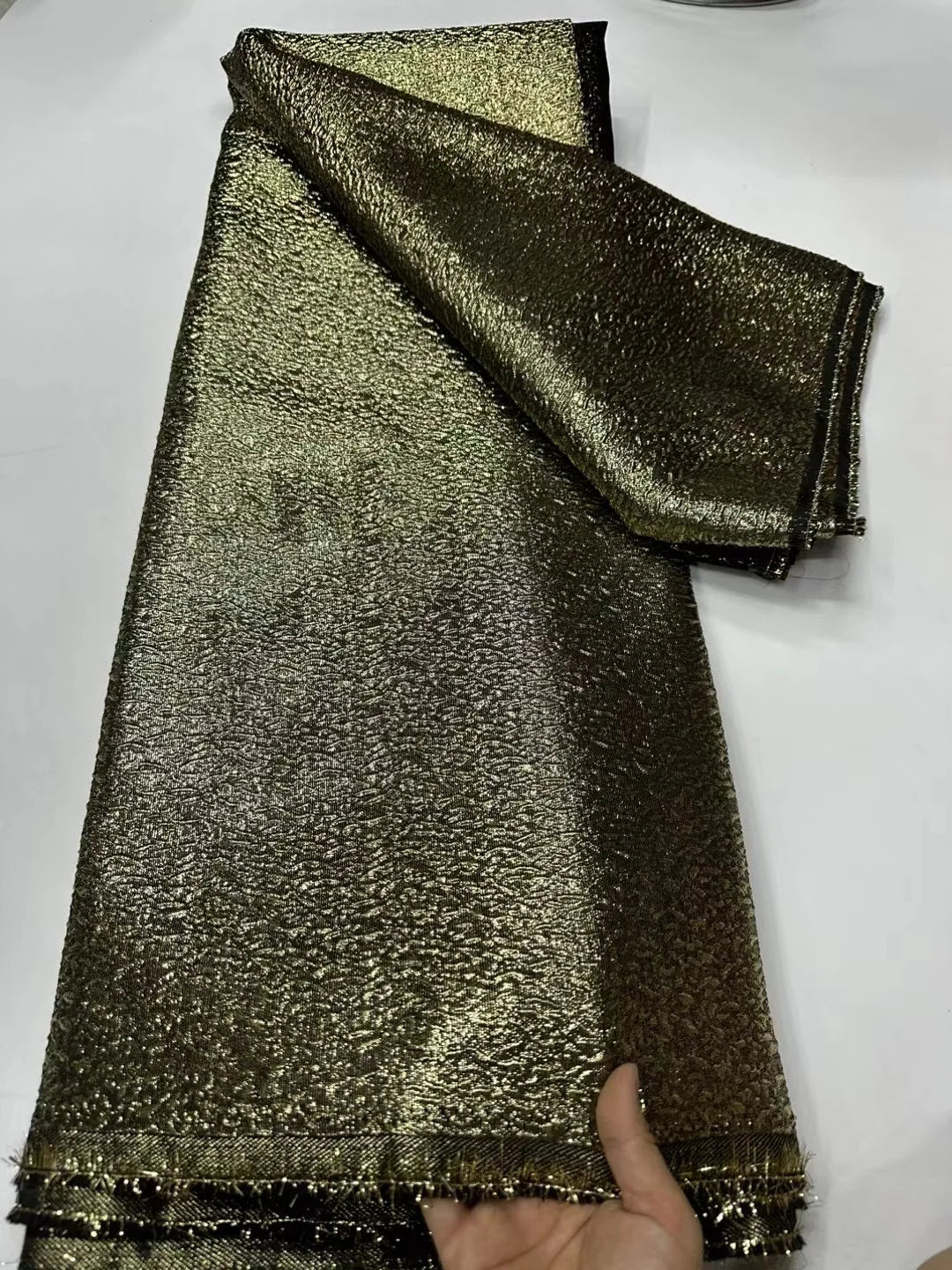 2025 African Jacquard Lace Fabric – 5 Yards High-Quality French Net Organza Brocade for Wedding & Party Dresses