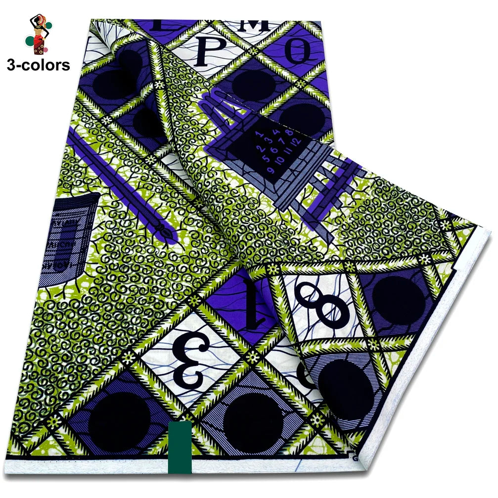 Premium Ankara Wax Print Fabric – 6 Yards of 100% Cotton (Veritable Real Dutch Pagne)
