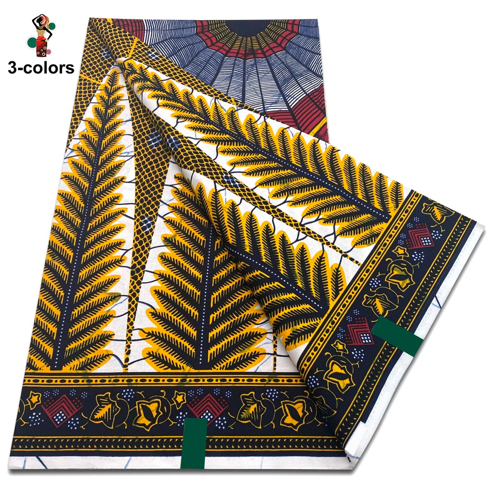 Premium Ankara Wax Print Fabric – 6 Yards of 100% Cotton (Veritable Real Dutch Pagne)