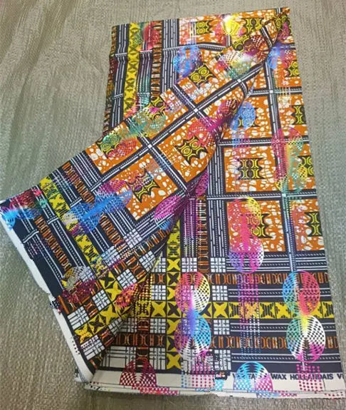 Premium 100% Cotton African Wax Print Fabric – 6 Yards Ankara Cloth for Dresses (Grand Sepur)