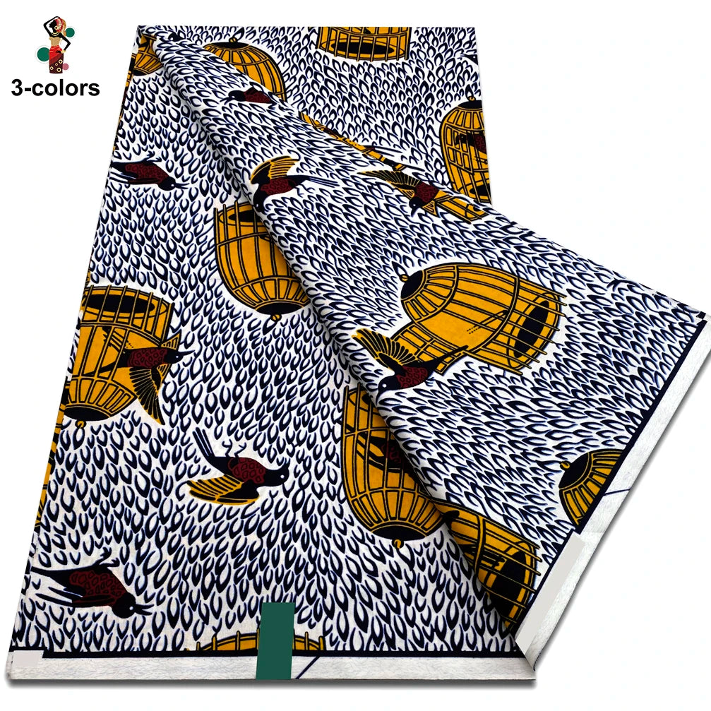 Premium Ankara Wax Print Fabric – 6 Yards of 100% Cotton (Veritable Real Dutch Pagne)